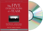 The Five Dysfunctions of a Team - A Leadership Fable (J?? Lencioni Series) by Patrick M. Lencioni(2002-04-18) - John Wiley & Sons - 2002