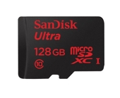 Carte Mémoire microSDXC SanDisk Ultra 128GB avec Vitesse de Lecture Allant jusqu'à 80MB/S, Classe 10 FFP