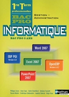 Informatique - Bac pro Gestion-Administration Office 2007 et PGI élève