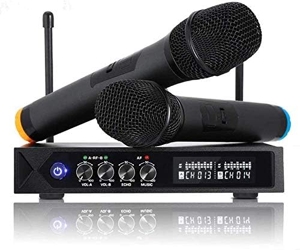 Karaoke Micro sans fil Bluetooth 4.1, LESHP S9-UHF Micros karaoké