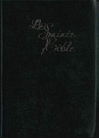 Bible Segond 1910 à gros caractères - Noire, souple, tranche or, onglets, couverture en cuir, marque-pages.