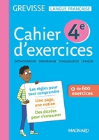 Cahier Grevisse - Français - 4e - Edition 2019