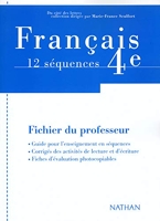 Français Textes 4e professeur