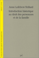 Introduction historique au droit des personnes et de la famille