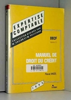Manuel de droit du crédit - DECF (ancienne édition)