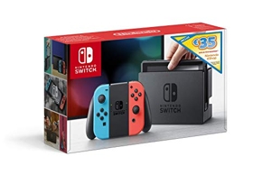 Console Nintendo Switch avec paire de Joy-Con bleu néon et rouge néon Edition Limitée + code de téléchargement 35€ Nintendo eShop 