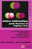 Analyse mathématique. Grands théorèmes du vingtième siècle
