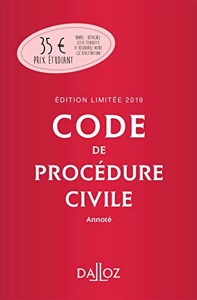 Code de procédure civile 2019 annoté de Pierre Callé