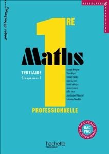 Maths 1e Professionnelle Groupement C Tertiaire - Livre élève - Ed.2010 d'Eliane Alquier