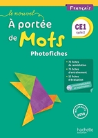 Le Nouvel A portée de mots - Français CE1 - Photofiches + CD - Ed. 2018