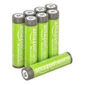 Amazon Basics Piles rechargeables AAA, pré-chargées - Lot de 8 (le visuel peut différer)