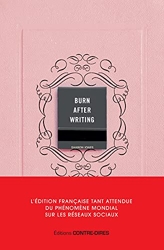Burn After Writing - L'édition française officielle de Sharon Jones