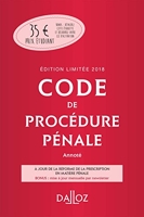 Code de procédure pénale annoté 2018
