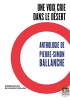 Anthologie de Pierre-Simon Ballanche, Philosophe romantique