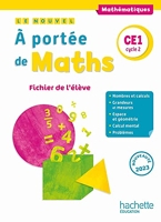 Le nouvel A portée de maths CE1 - Fichier élève - Ed. 2023