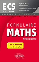 Formulaire Maths ECS 1re et 2e années - nouveaux programmes 2013-2014 - Nouveau programme 2014