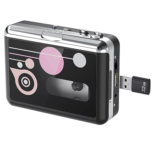 Lecteur de Cassettes Audio, convertisseur de Cassettes USB en MP3