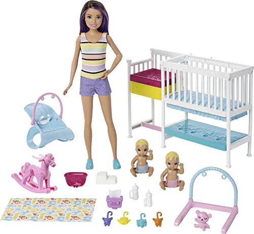 Barbie - coffret babysitter - heure du bain - coffret poupée