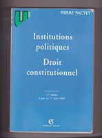 Institutions politiques - Droit constitutionnel