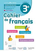Cahier de Français cycle 4/3e - Cahier d'activités - Ed. 2022
