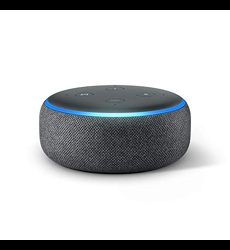 Echo Dot (3ème génération), Enceinte connectée avec Alexa, Tissu anthracite  - les Prix d'Occasion ou Neuf