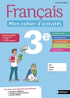 Français - Mon cahier d'activités - 3e - Edition 2018