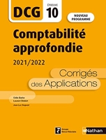 Comptabilité approfondie 2021/2022 - DCG 10 - Corrigés des applications