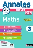 Annales Brevet 2023 Maths - Corrigés - Maths 3e - Sujets et corrigés + fiches de révisions