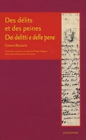 Des délits et des peines - Edition bilingue français-italien