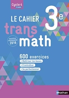 Le Cahier Transmath 3e - Edition 2016