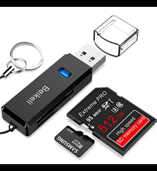 Lecteur de Carte USB 3.0, Beikell Lecteur de Carte Mémoire SD