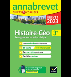 Annales du brevet Annabrevet 2023 Histoire-géographie EMC 3e