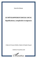Le développement social local - Significations, complexité et exigences