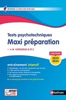 Tests psychotechniques - Maxi préparation. Catégories B et C - 2023-2024