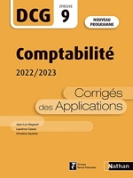 Comptabilité - 2022/2023 - DCG 9 - Corrigés des applications