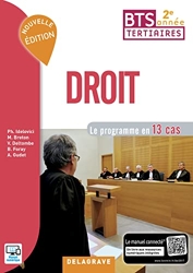 Droit 2e année BTS (2017) - Pochette élève - Le programme en 13 cas de Magali Breton