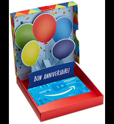 Carte cadeau .fr - Dans un coffret Ballons d'anniversaire - les Prix  d'Occasion ou Neuf