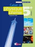 Physique Chimie 5e - Collection Regaud - Vento Manuel de l'élève - Edition 2016