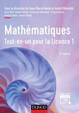 Mathématiques - Tout-En-Un Pour La Licence 1