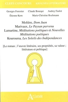khagne 2013 - Molière, Dom juan, Marivaux,le paysan parvenu - Lamartine, Méditations poétiques et Nouvelles Méditations poétiques, Kourouma