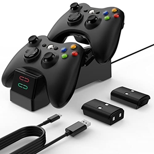 Chargeur pour Manette Xbox 360 (Nouvelle Version), Station de Charge avec  2 les Prix d'Occasion ou Neuf