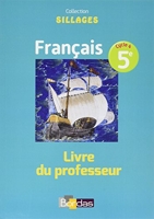 Sillages Français 5e 2016 Livre du professeur