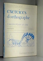 Cahier D'Orthographe Ce2