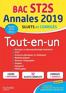 Annales Bac 2019 Tout-En-un Tle ST2S d'Alain Prost