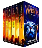Warriors Cat Power of Three Book 1-6 Series 3 Books Collection Set By Erin Hunter (The Sight, Dark River, Outcast, Eclipse, Long Shadows & Sunrise)