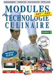 Modules de technologie culinaire BEP-CAP.