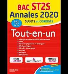 Annales Bac 2020 Tout-En-Un Bac ST2S
