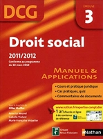 Droit social epreuve 3 dcg eleve 2011/2012 - Edition 2012