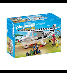 PLAYMOBIL - Avion avec Explorateurs - Wild Life - Dès 4 ans