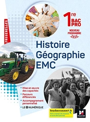 Passerelles - HISTOIRE-GEOGRAPHIE-EMC 1re Bac Pro - Ed. 2020 - Livre élève d'Annie Couderc